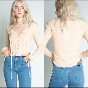 Free People We The Free Cecilia Tie String Thermal Top